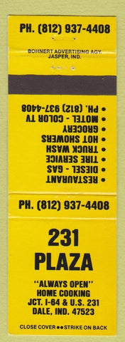 Matchbook Cover - 231 Plaza Dale IN WEAR