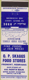 Matchbook Cover - OP Skaggs Food Stores Freemont NE