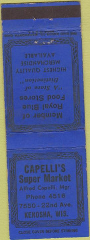 Matchbook Cover - Capelli's Super Market Kenosha WI
