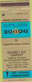 Matchbook Cover - Dodge Transmissions Madison WI