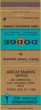 Matchbook Cover - Dodge Transmissions San Antonio TX