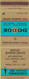 Matchbook Cover - Dodge Transmissions San Antonio TX