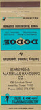 Matchbook Cover - Dodge Transmissions Amarillo TX