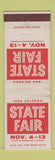 Matchbook Cover - 1966 Arizona State Fair Phoenix AZ WEAR