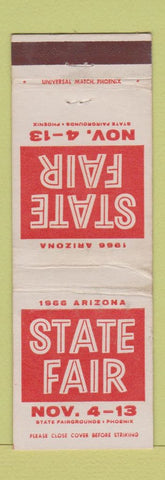 Matchbook Cover - 1966 Arizona State Fair Phoenix AZ WEAR