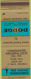 Matchbook Cover - Dodge Transmissions Fort Smith AR