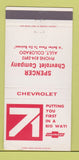 Matchbook Cover - 1971 Chevrolet Spencer Ault Colorado 30 Strike