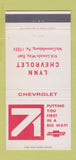 Matchbook Cover - 1971 Chevrolet Lynn McConnellsburg PA 30 Strike