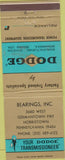 Matchbook Cover - Dodge Transmissions Norristown PA