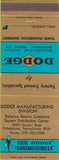 Matchbook Cover - Dodge Transmissions Philadelphia PA