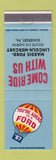 Matchbook Cover - 1967 Ford Mardis Lincoln Mercury Somerset PA