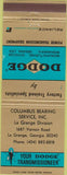 Matchbook Cover - Dodge Transmissions La Grange GA