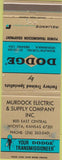 Matchbook Cover - Dodge Transmissions Wichita KS WORN