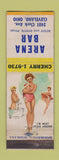 Matchbook Cover - Arena Bar Cleveland OH pinup WEAR