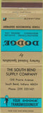 Matchbook Cover - Dodge Transmissions South Bend IN