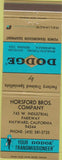 Matchbook Cover - Dodge Transmissions Hayward CA
