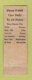 Matchbook Cover - Army Navy Travel Service San Antonio TX WORN