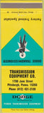 Matchbook Cover - Dodge Transmissions Pittsburgh PA