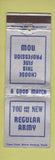 Matchbook Cover - Army Recruiting WEAR