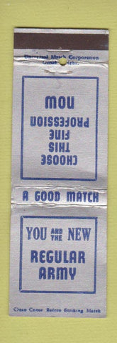 Matchbook Cover - Army Recruiting WEAR