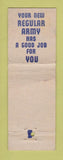 Matchbook Cover - Army Recruiting WEAR