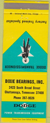 Matchbook Cover - Dodge Transmissions Chattanooga TN