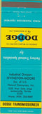 Matchbook Cover - Dodge Transmissions Jacksonville FL