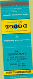 Matchbook Cover - Dodge Transmissions El Monte CA
