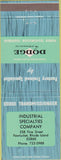 Matchbook Cover - Dodge Transmissions Pawtucket RI