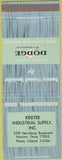 Matchbook Cover - Dodge Transmissions Houston TX