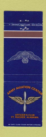 Matchbook Cover - Army Aviation Center Fort Rucker AL