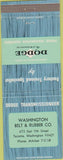 Matchbook Cover - Dodge Transmissions Tacoma WA