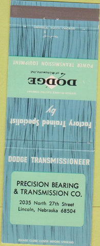 Matchbook Cover - Dodge Transmissions Lincoln NE