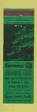 Matchbook Cover - Arrowhead Lodge Cypress Gardens FL Perkins Americana GREEN