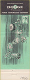 Matchbook Cover - Dodge Transmissions Buffalo NY