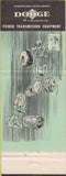 Matchbook Cover - Dodge Transmissions Minneapolis MN