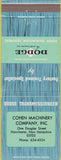 Matchbook Cover - Dodge Transmissions Manchester NH