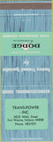 Matchbook Cover - Dodge Transmissions Fort Wayne IN