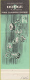 Matchbook Cover - Dodge Transmissions Fort Wayne IN