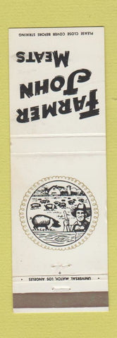 Matchbook Cover - Farmer John Meats pig