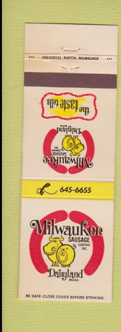 Matchbook Cover - Milwaukee Sausage Company WI