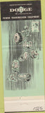 Matchbook Cover - Matchbook Cover ??? Dodge Transmissions Fort Wayne IN