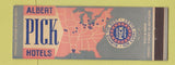 Matchbook Cover - Albert Pick Hotels