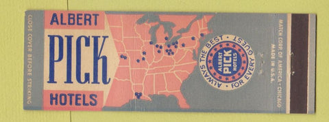 Matchbook Cover - Albert Pick Hotels