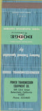 Matchbook Cover - Dodge Transmissions Bakersfield CA