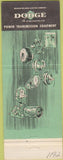 Matchbook Cover - Dodge Transmissions Bakersfield CA