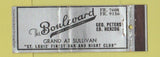 Matchbook Cover - The Boulevard St Louis MO  Full Length