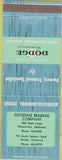 Matchbook Cover - Dodge Transmissions SAlinas CA Watsonville