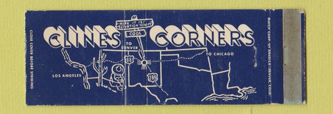 Matchbook Cover - Clines Corners NM Route 66 WEAR Full Length