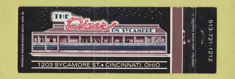 Matchbook Cover - The Diner on Sycamore Cincinnati OH Full Length